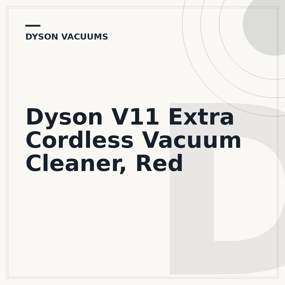 Dyson V11 Extra Cordless Vacuum Cleaner, Red