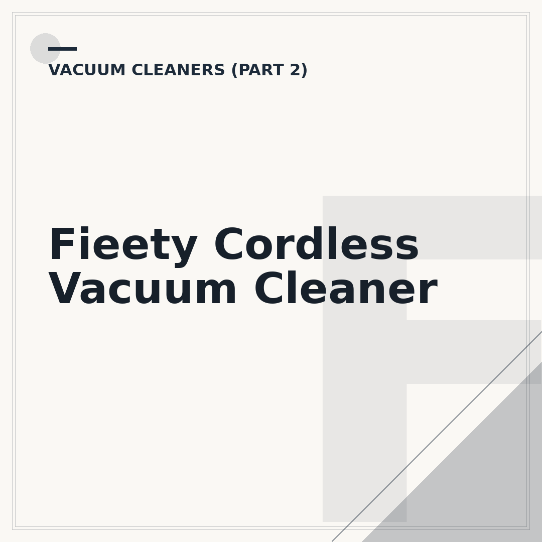 Fieety Cordless Vacuum Cleaner