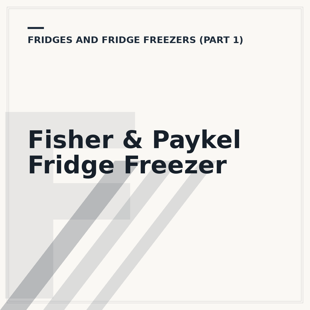 Fisher & Paykel Fridge Freezer