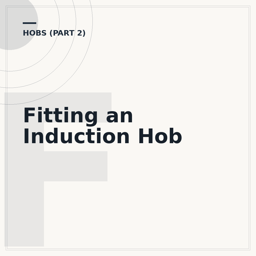 Fitting an Induction Hob