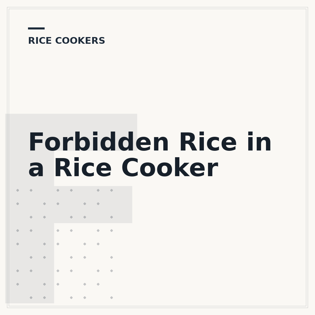 Forbidden Rice in a Rice Cooker