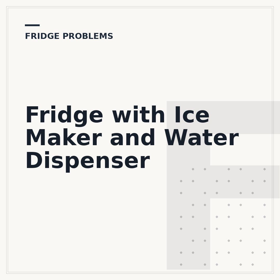 Fridge with Ice Maker and Water Dispenser