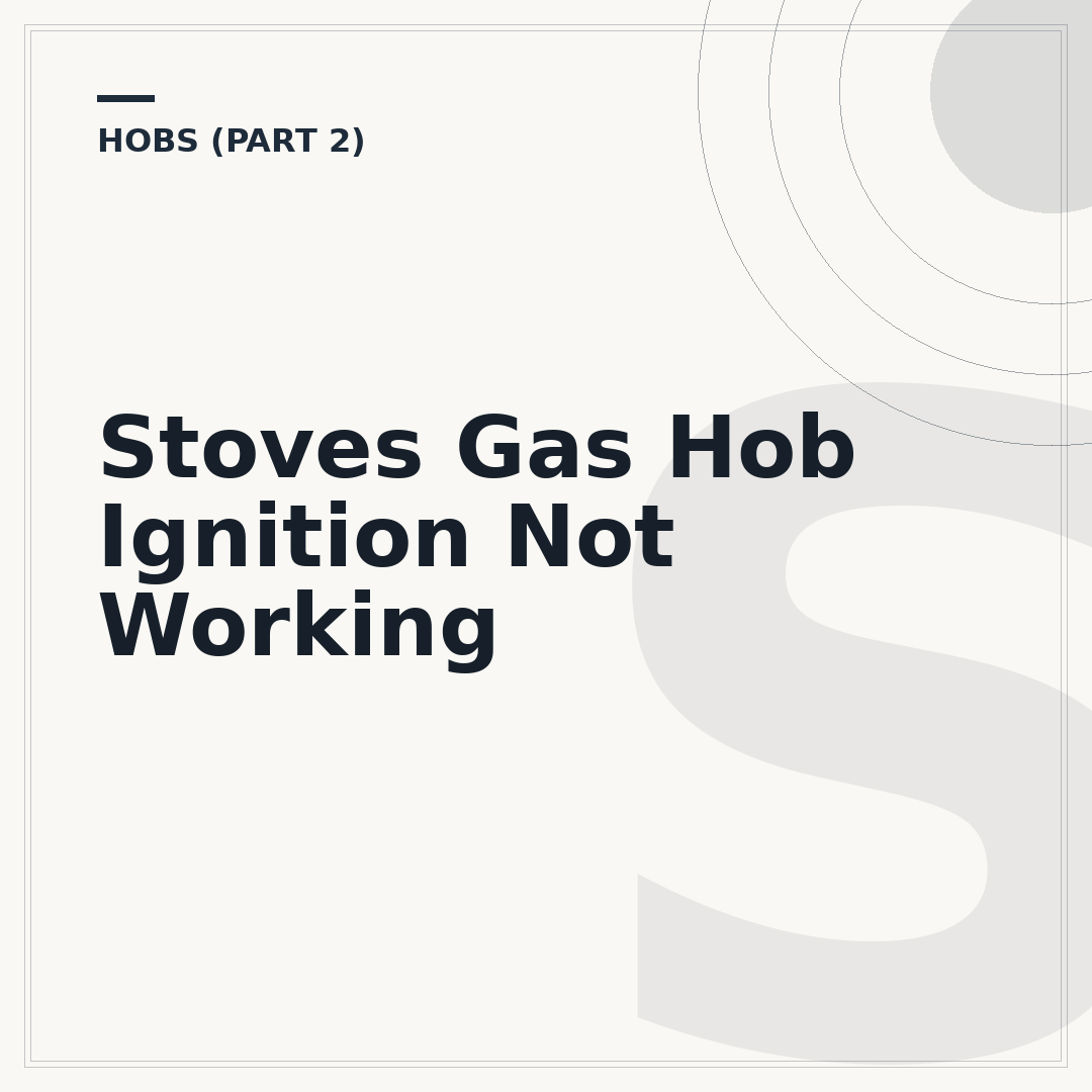 Stoves Gas Hob Ignition Not Working