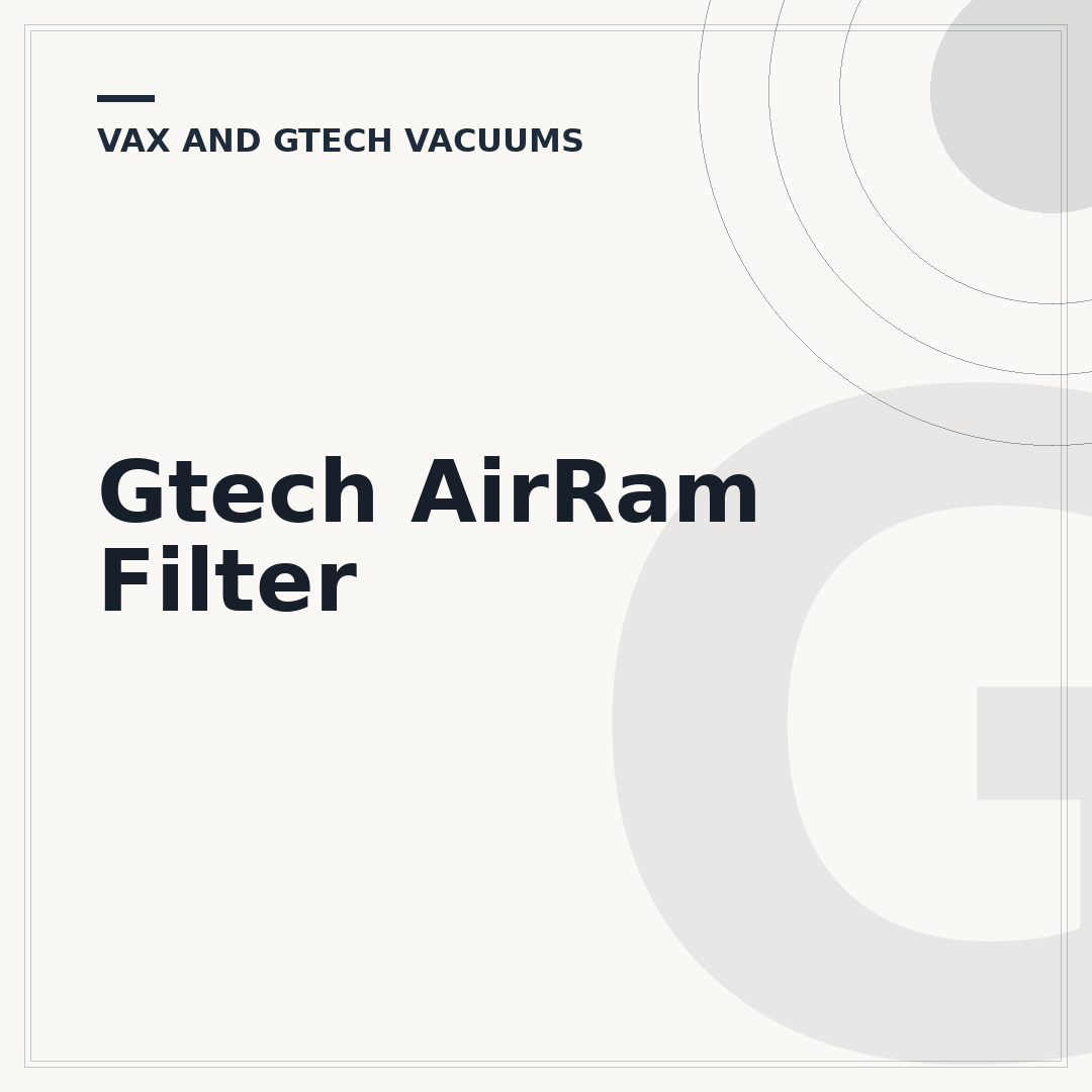 Gtech AirRam Filter