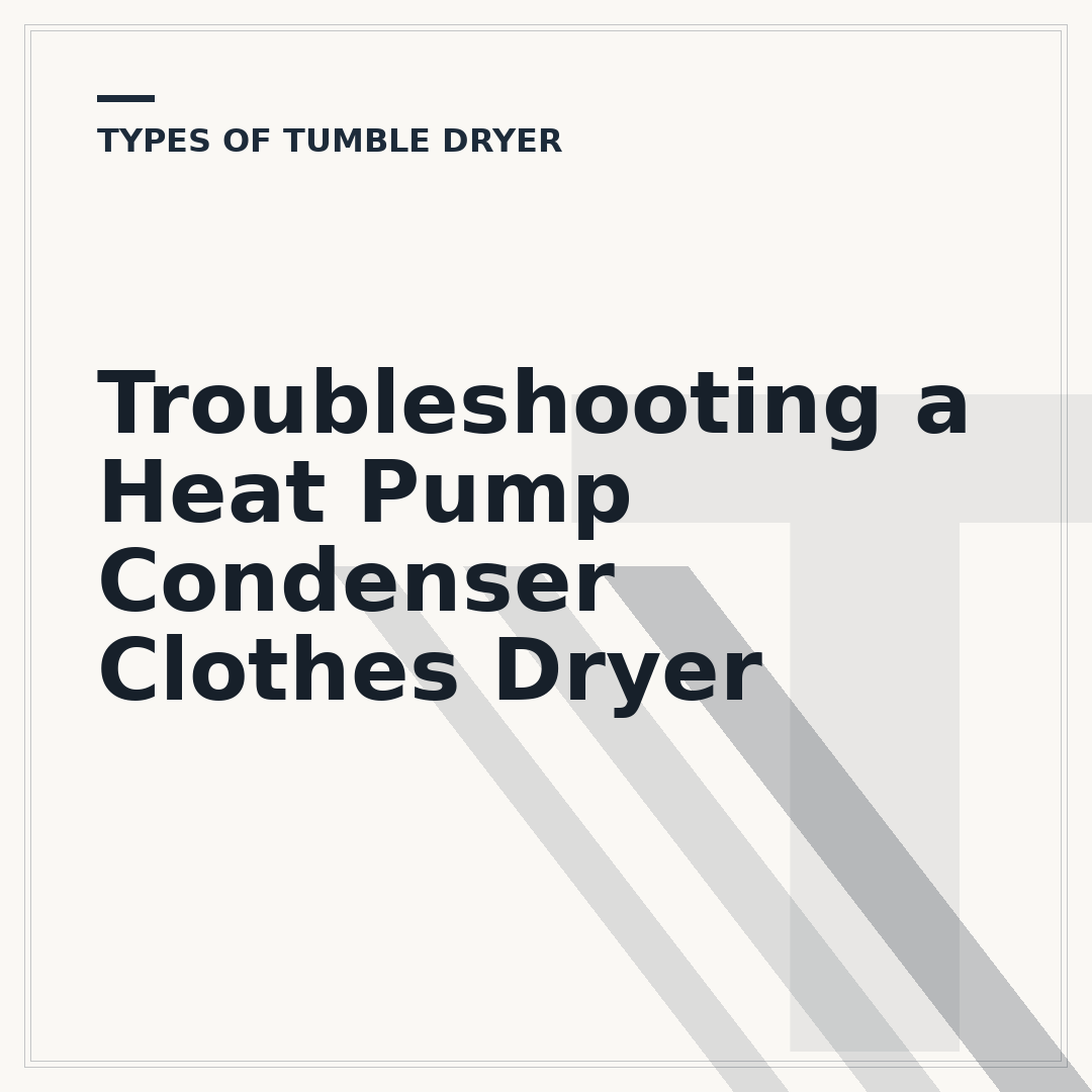 Troubleshooting a Heat Pump Condenser Clothes Dryer