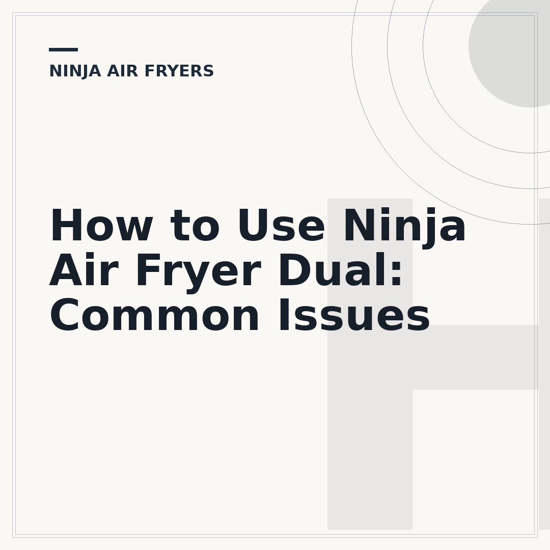 How to Use Ninja Air Fryer Dual: Common Issues