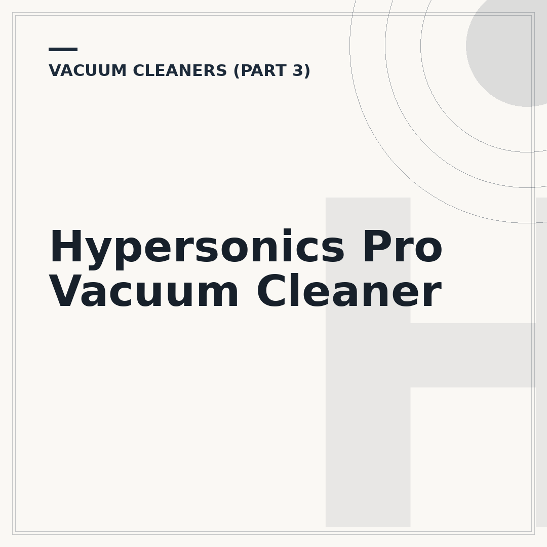 Hypersonics Pro Vacuum Cleaner