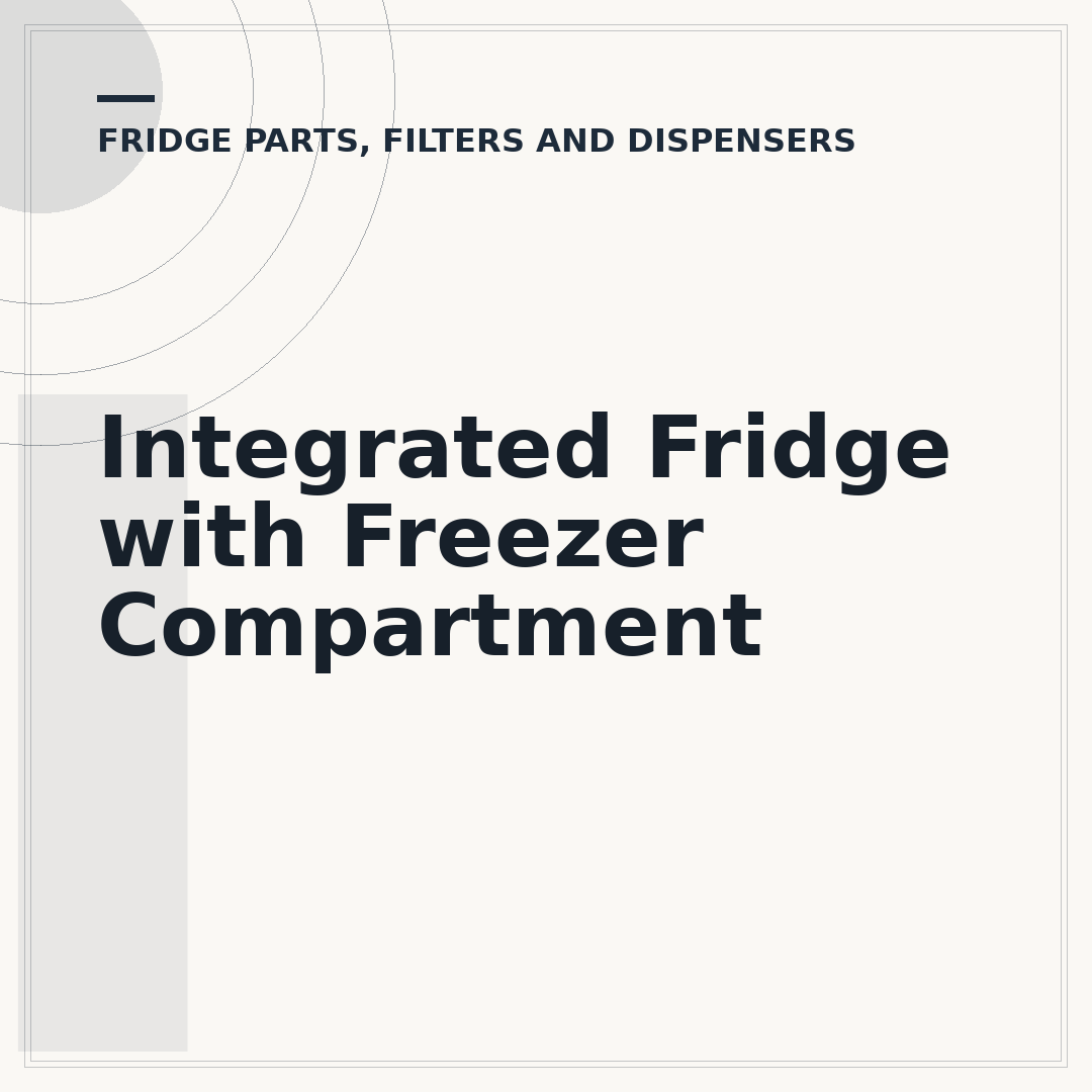 Integrated Fridge with Freezer Compartment