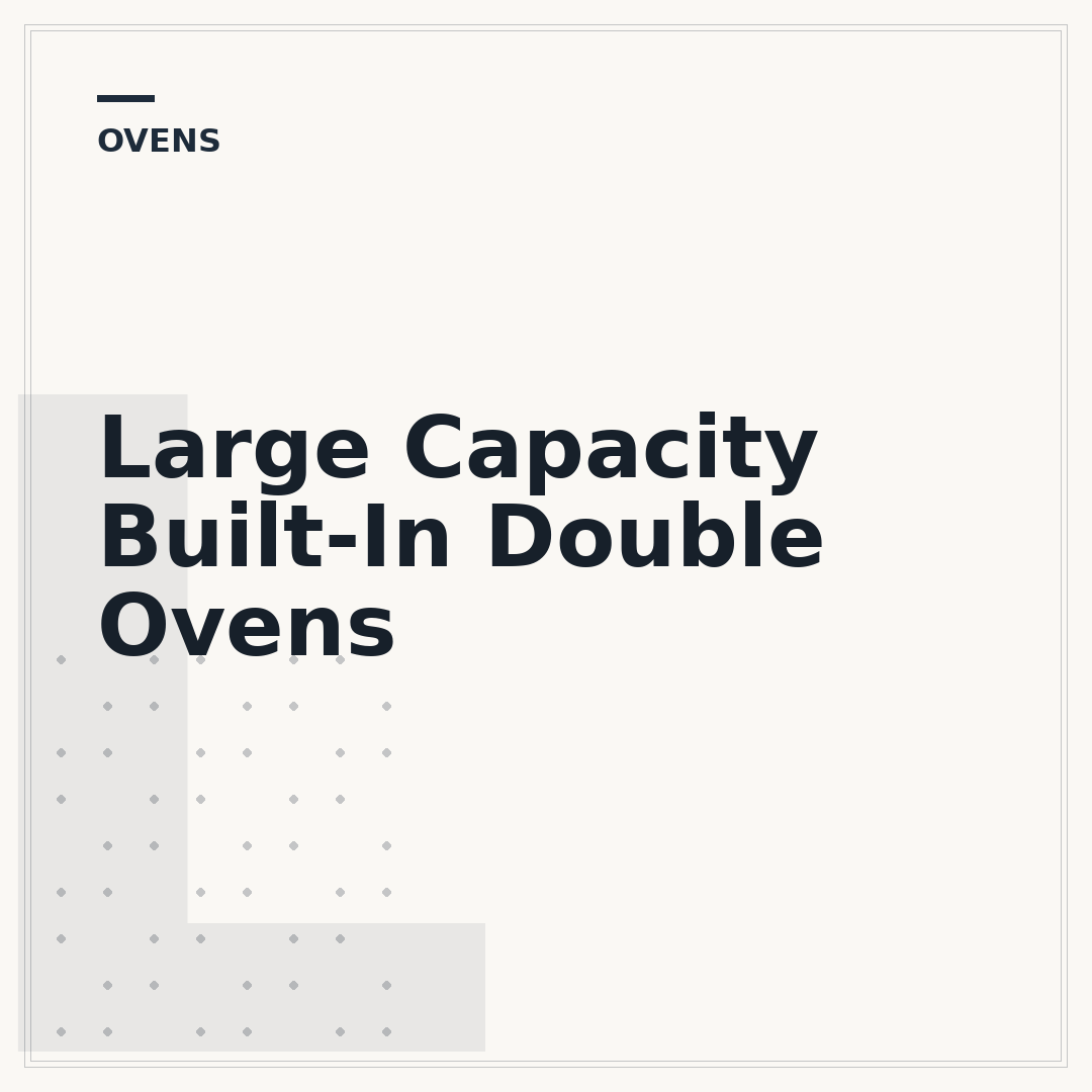 Large Capacity Built-In Double Ovens