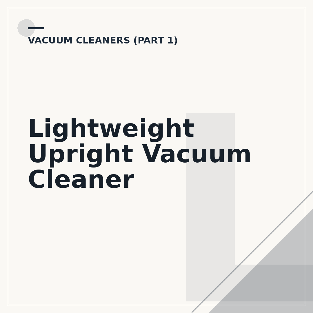 Lightweight Upright Vacuum Cleaner