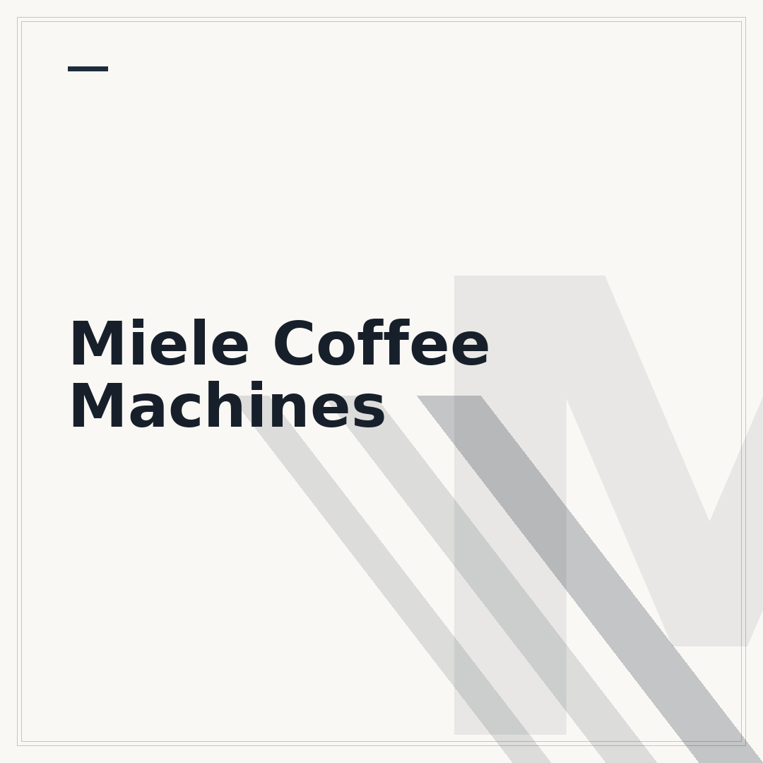 Miele Coffee Machines