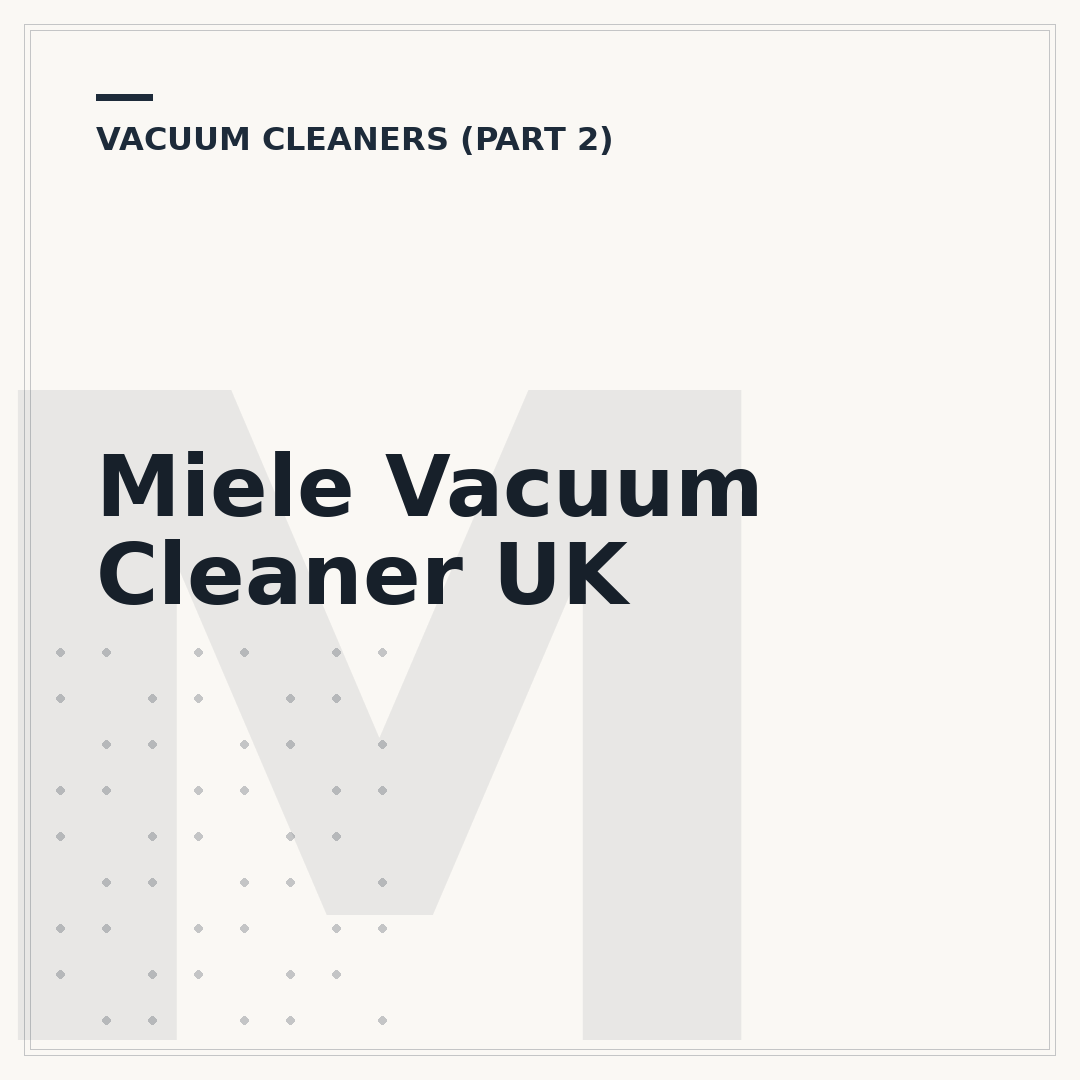 Miele Vacuum Cleaner UK