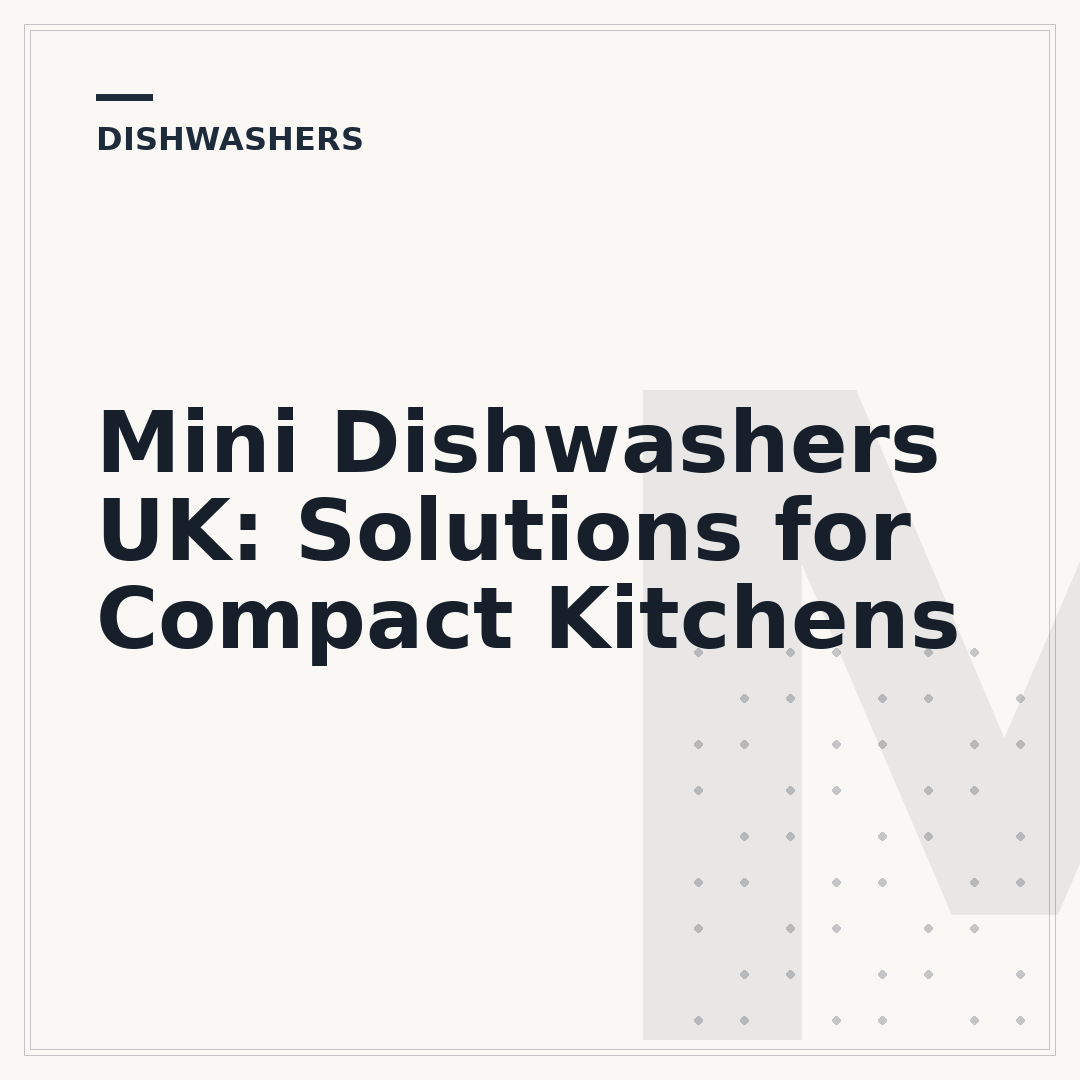 Mini Dishwashers UK: Solutions for Compact Kitchens