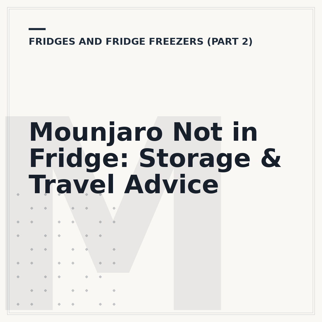 Mounjaro Not in Fridge: Storage & Travel Advice