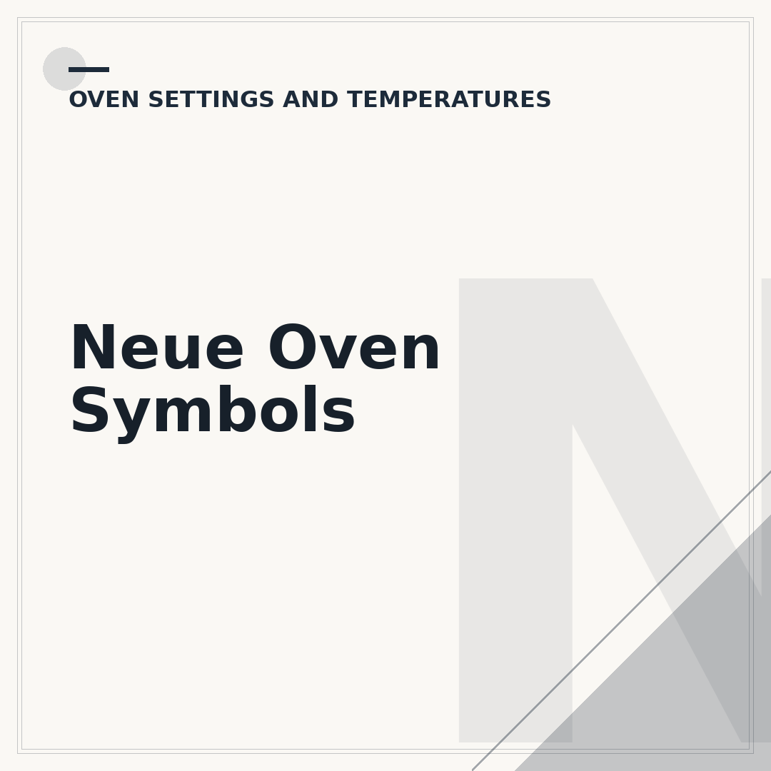 Neue Oven Symbols