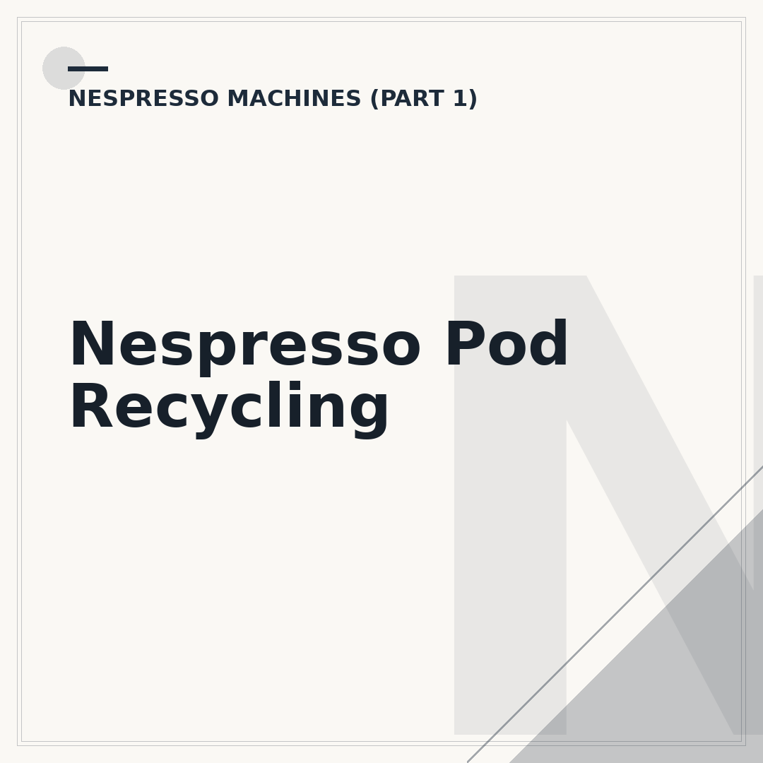 Nespresso Pod Recycling