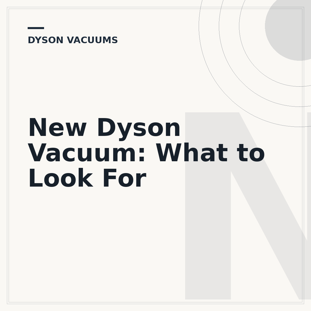 New Dyson Vacuum: What to Look For