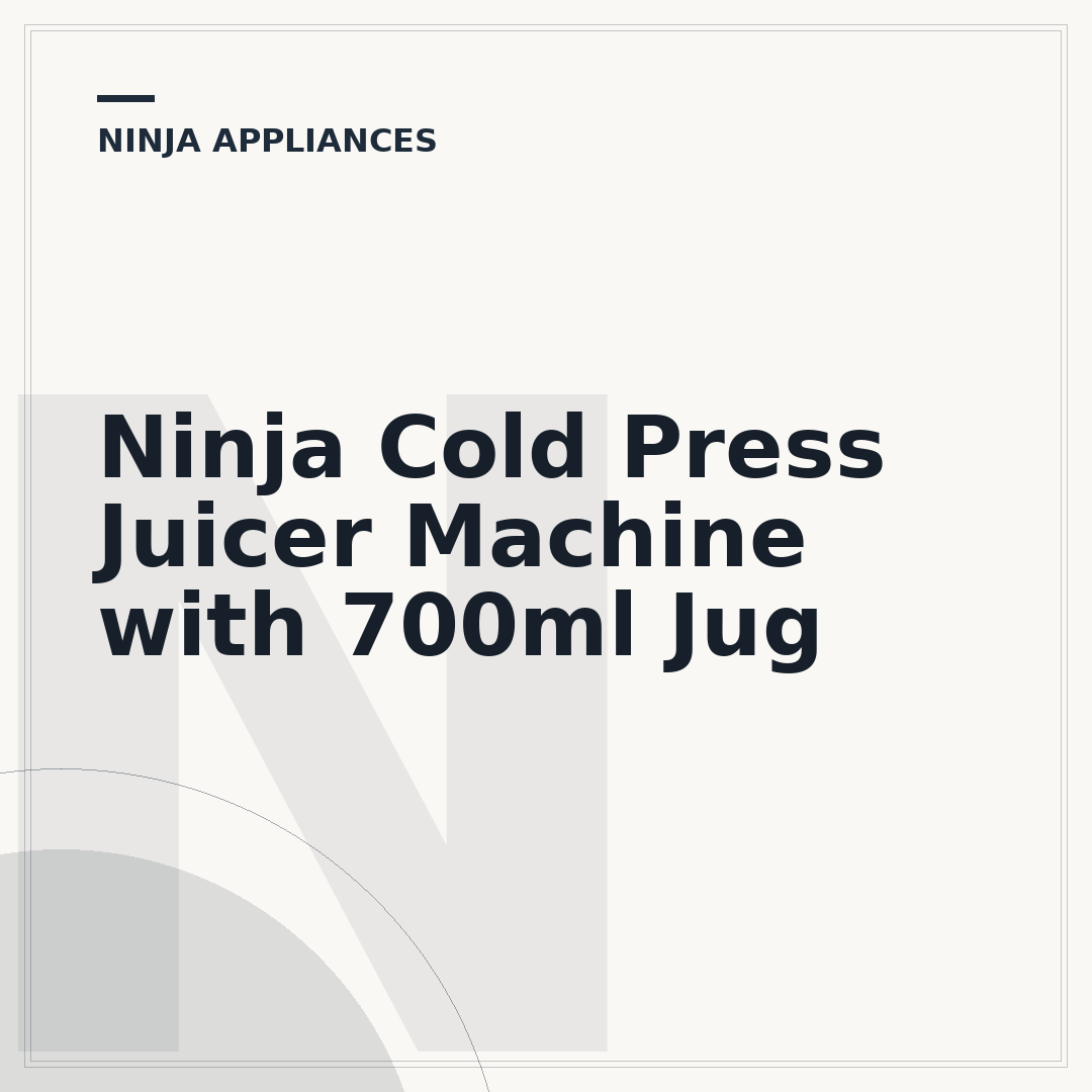 Ninja Cold Press Juicer Machine with 700ml Jug