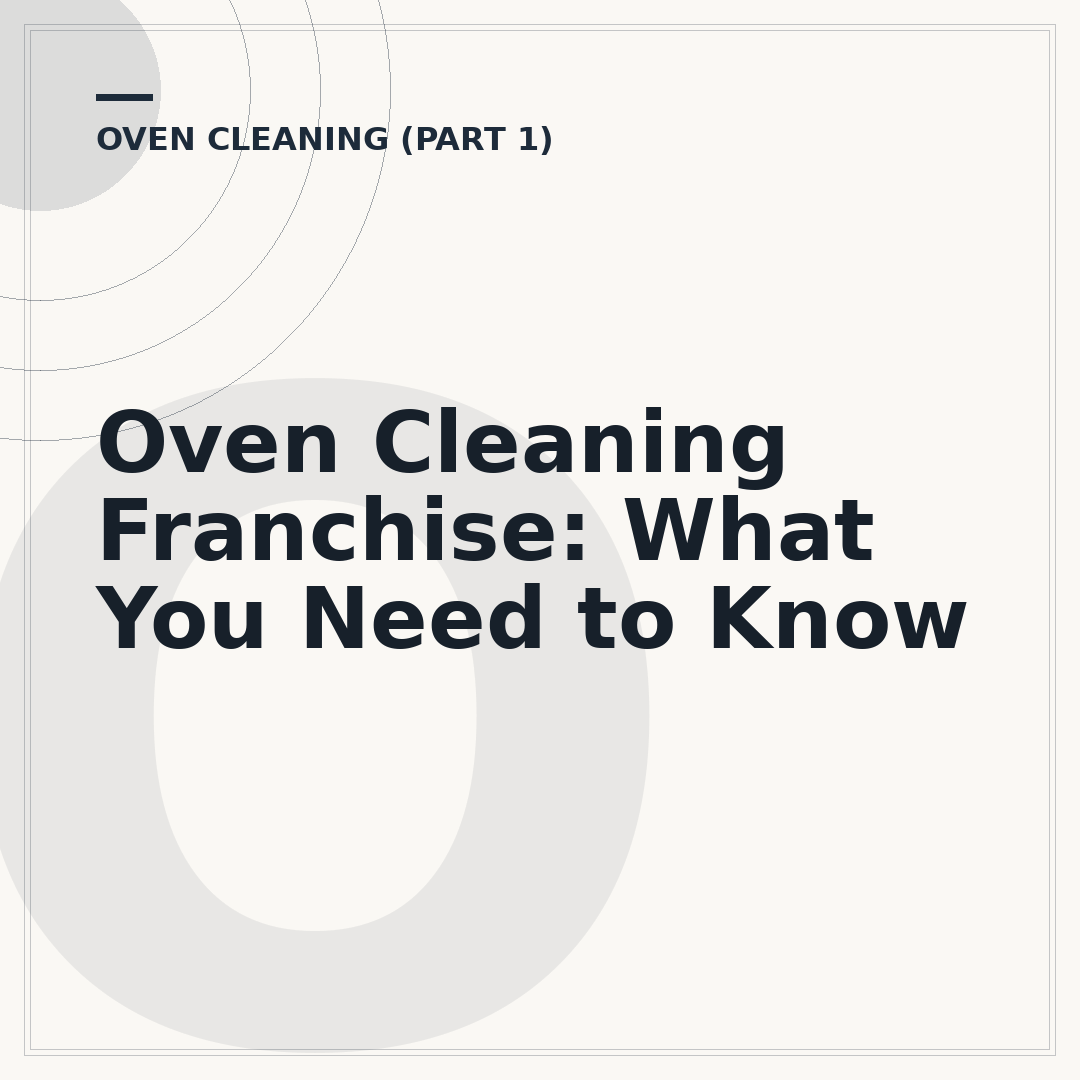 Oven Cleaning Franchise: What You Need to Know