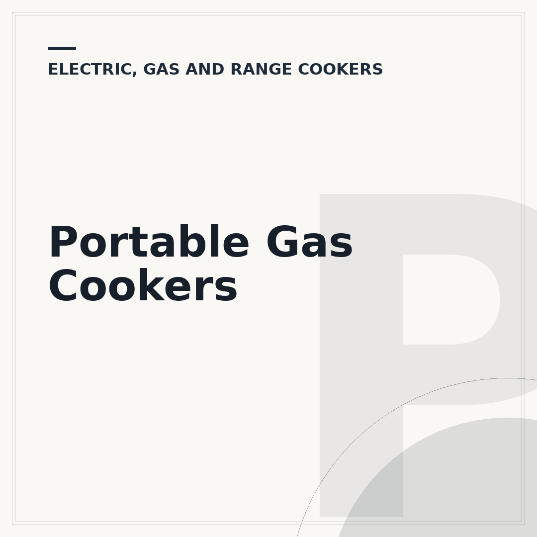 Portable Gas Cookers