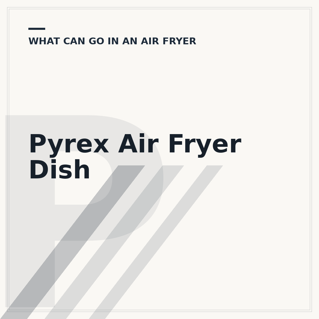 Pyrex Air Fryer Dish