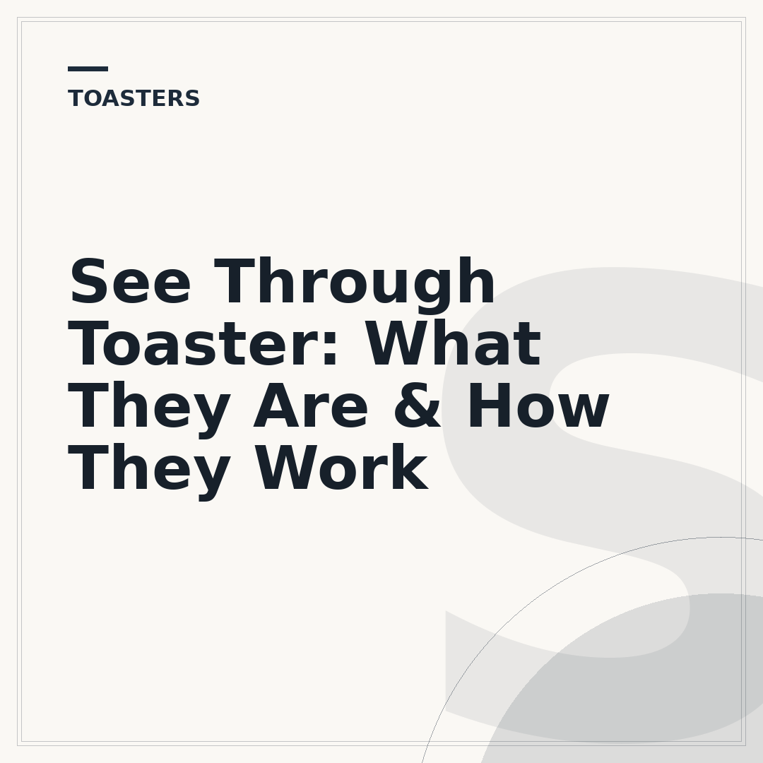 See Through Toaster: What They Are & How They Work