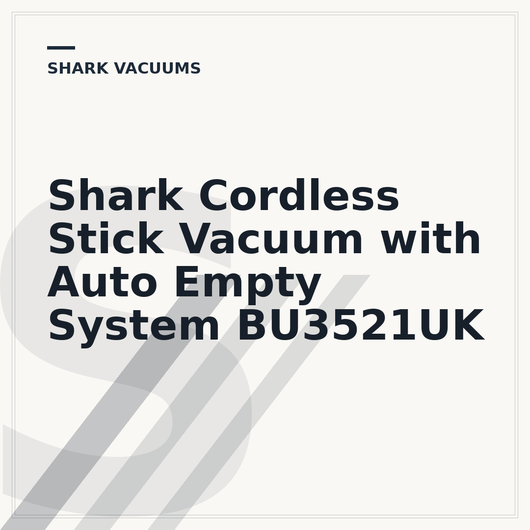 Shark Cordless Stick Vacuum with Auto Empty System BU3521UK