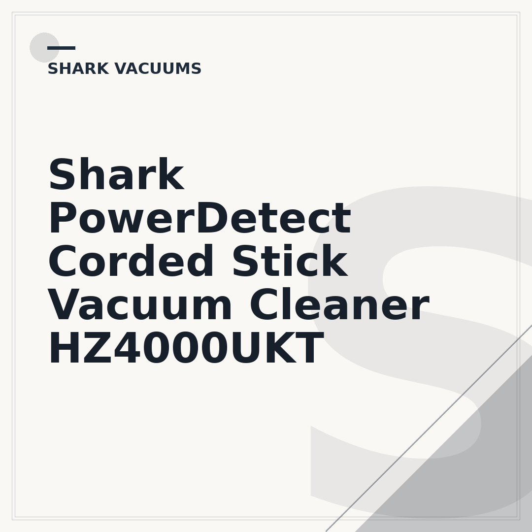 Shark PowerDetect Corded Stick Vacuum Cleaner HZ4000UKT