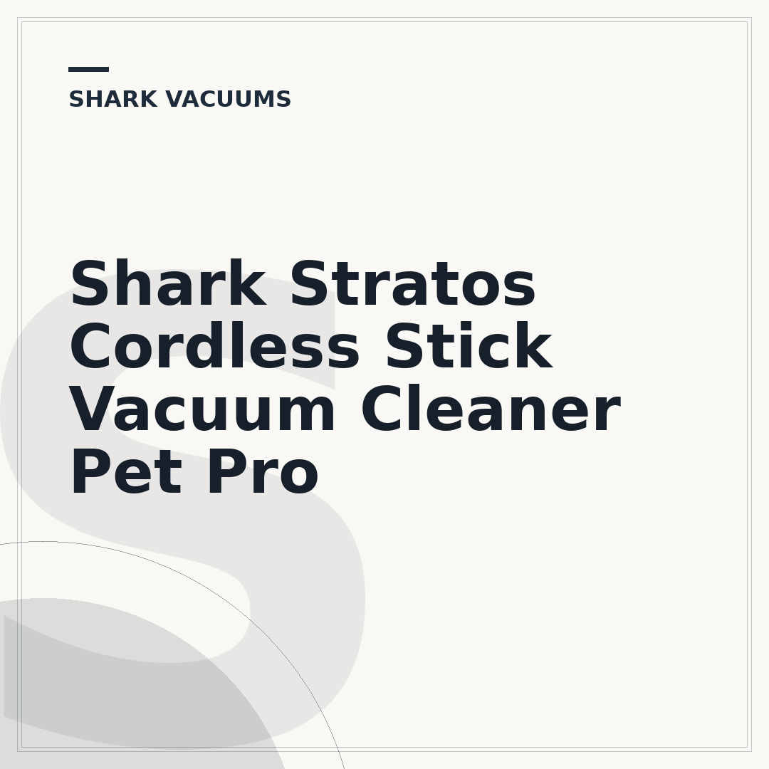 Shark Stratos Cordless Stick Vacuum Cleaner Pet Pro