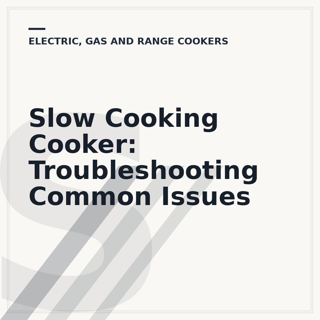 Slow Cooking Cooker: Troubleshooting Common Issues