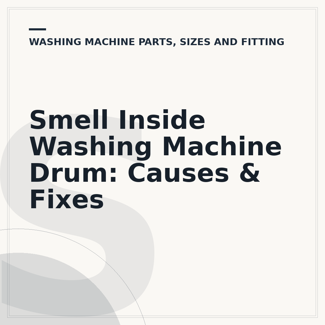 Smell Inside Washing Machine Drum: Causes & Fixes
