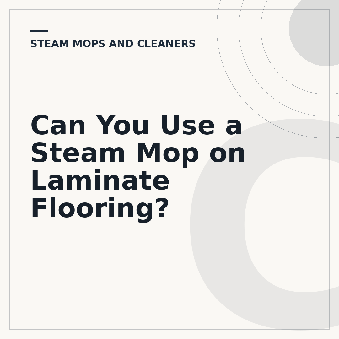 Can You Use a Steam Mop on Laminate Flooring?