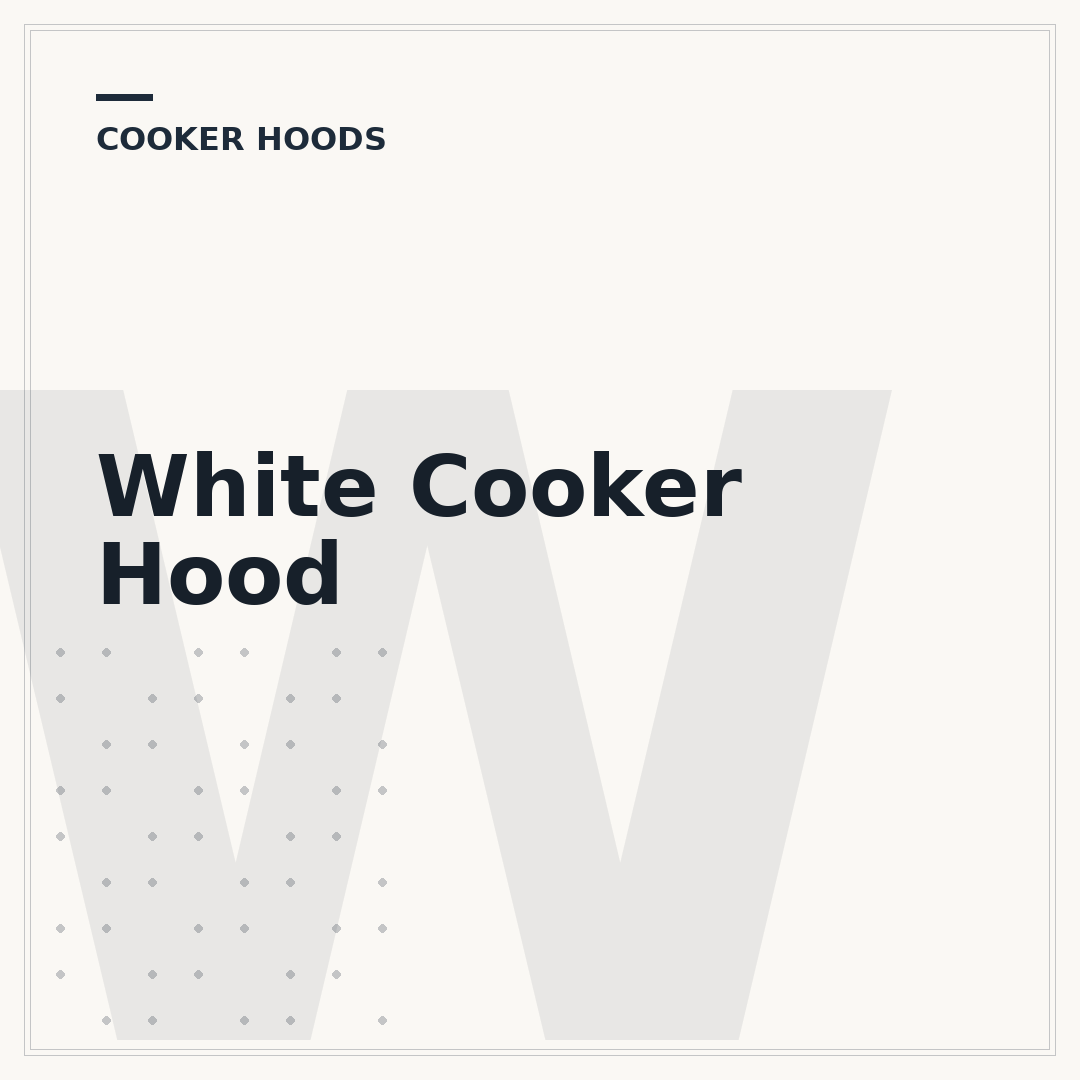 White Cooker Hood